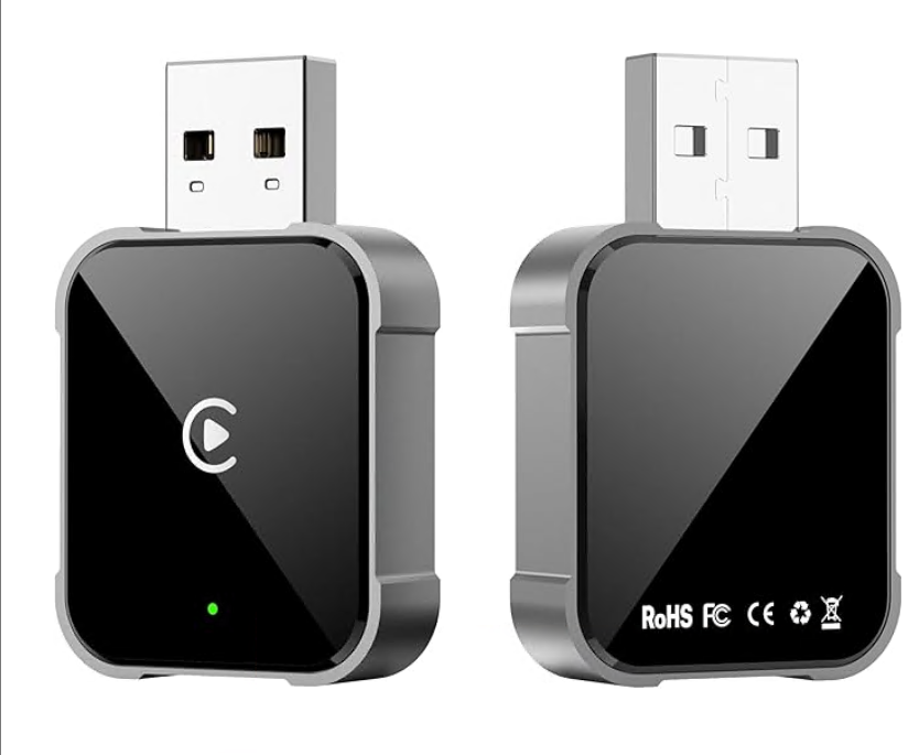 Aerlien Wireless CarPlay Adapter – Convert Factory Wired CarPlay/Android Auto to Wireless, CarPlay Wireless Adapter with 5GHz WiFi, Plug & Play